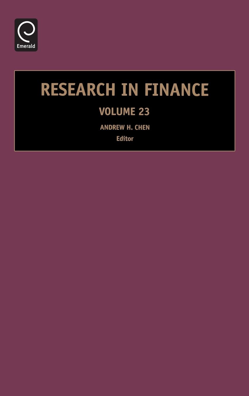 Research in Finance, Volume 23