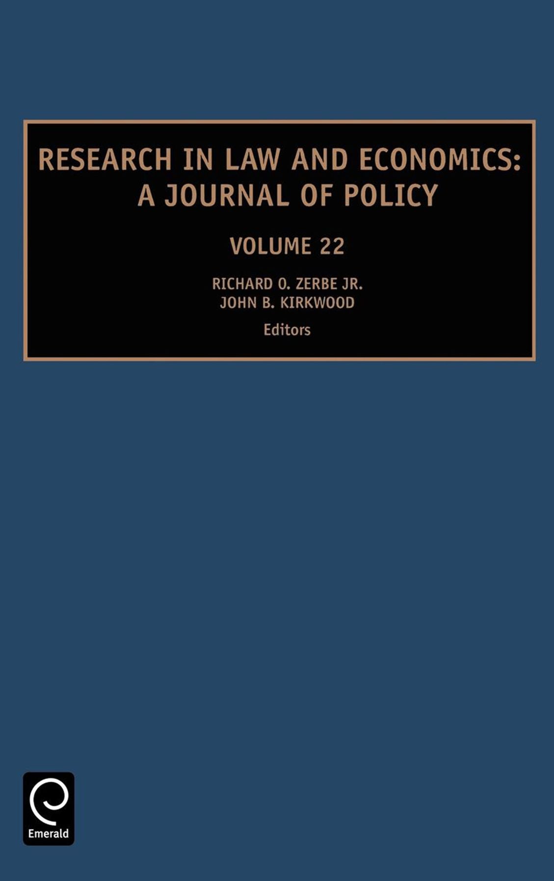 Research in Law and Economics, Volume 22