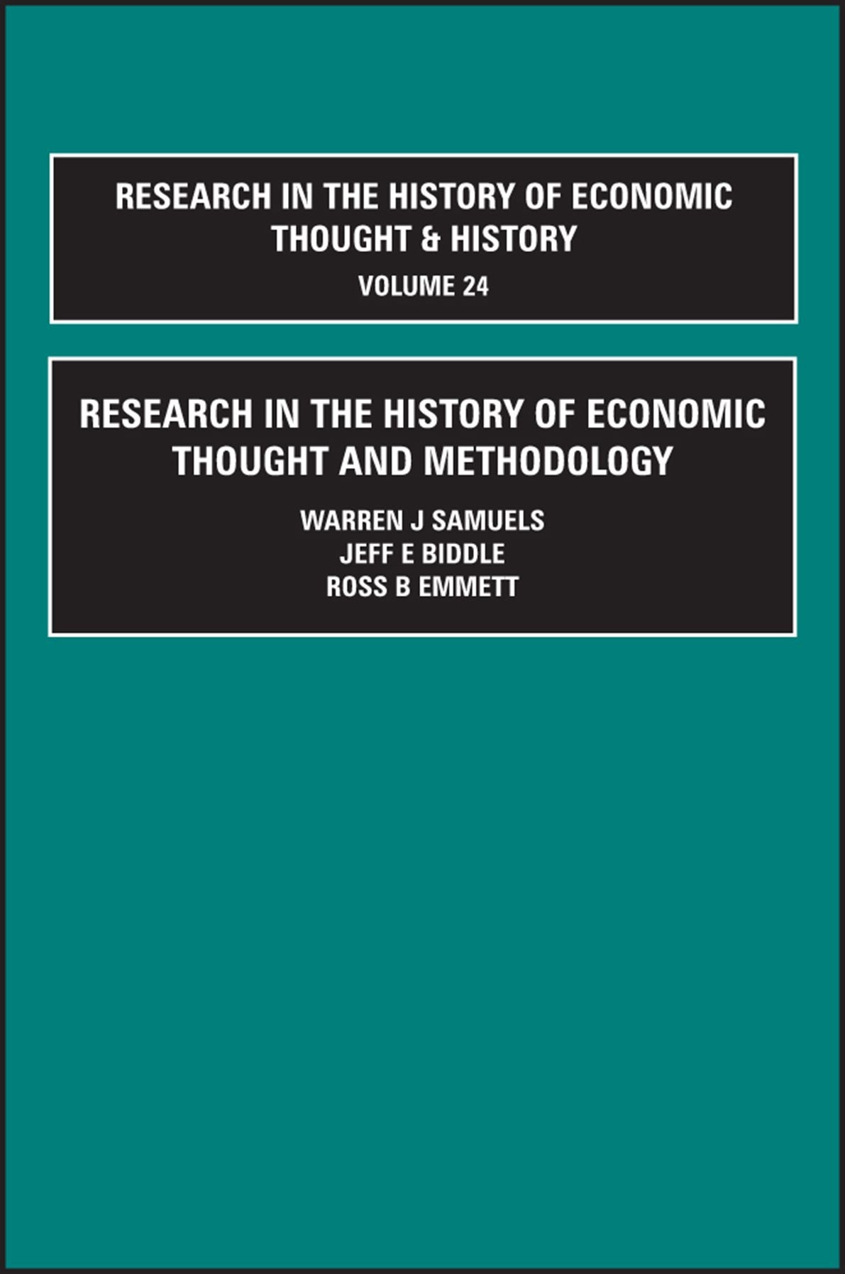 Research in the History of Economic Thought and Methodology, 24 A-C
