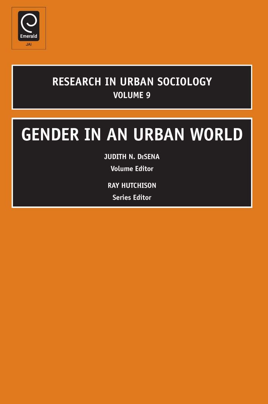 Gender in an Urban World, Volume 9