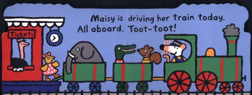 Maisy's Train: A Maisy Shaped Board Book