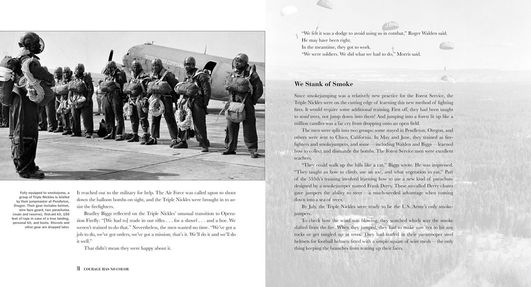 Courage Has No Color: The True Story of the Triple Nickles, America's First Black Paratroopers