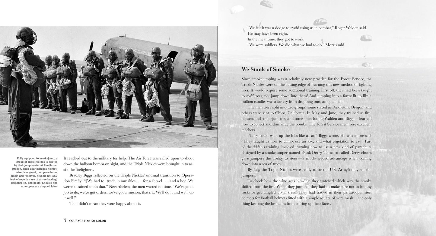 Courage Has No Color: The True Story of the Triple Nickles, America's First Black Paratroopers