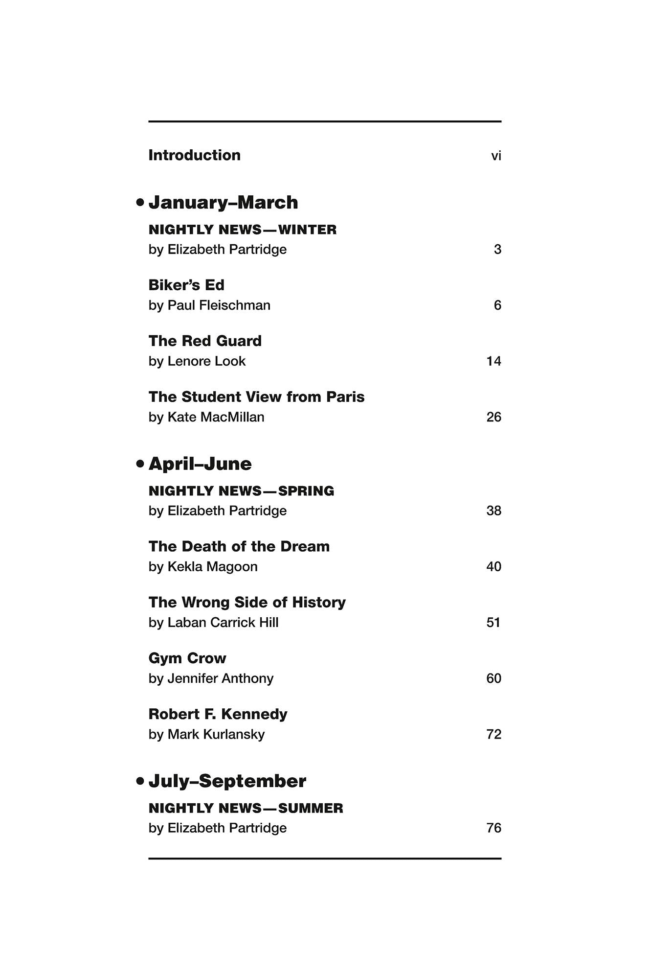 1968: Today's Authors Explore a Year of Rebellion, Revolution, and Change