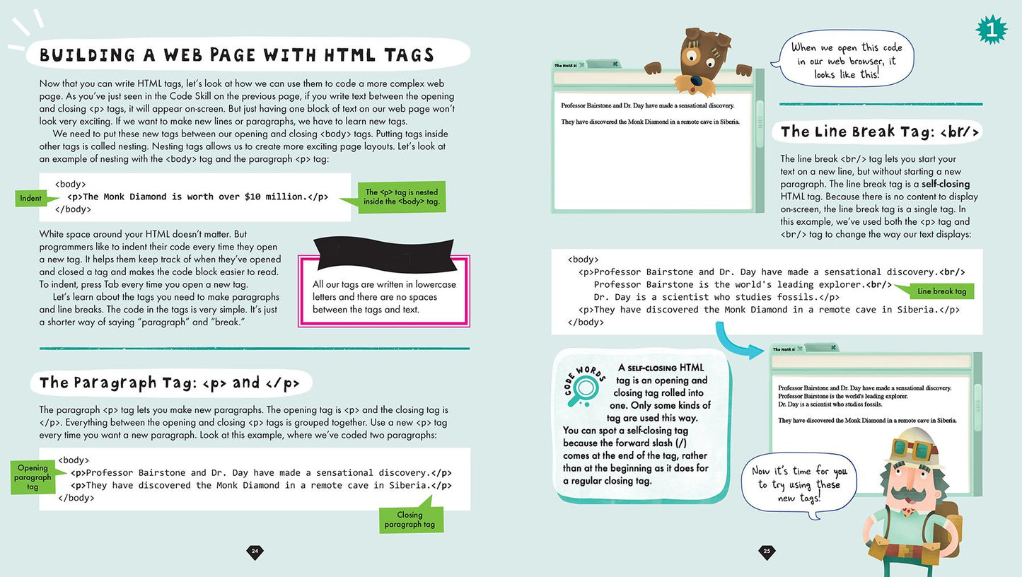 Get Coding!: Learn HTML, CSS & JavaScript & Build a Website, App & Game