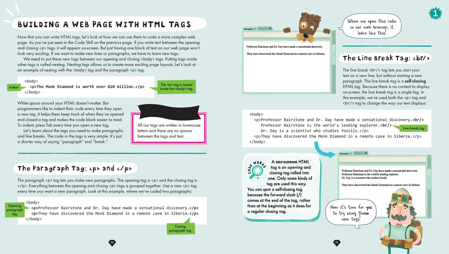 Get Coding!: Learn HTML, CSS & JavaScript & Build a Website, App & Game