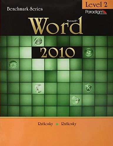 Benchmark : Microsoft Word 2010 Level 2 - With CD