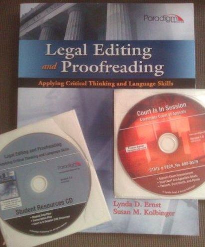 Legal Editing and Proofreading - With CD and Dvd