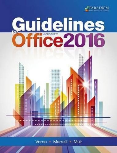 Guidelines for Microsoft Office 2016 - With Ebook