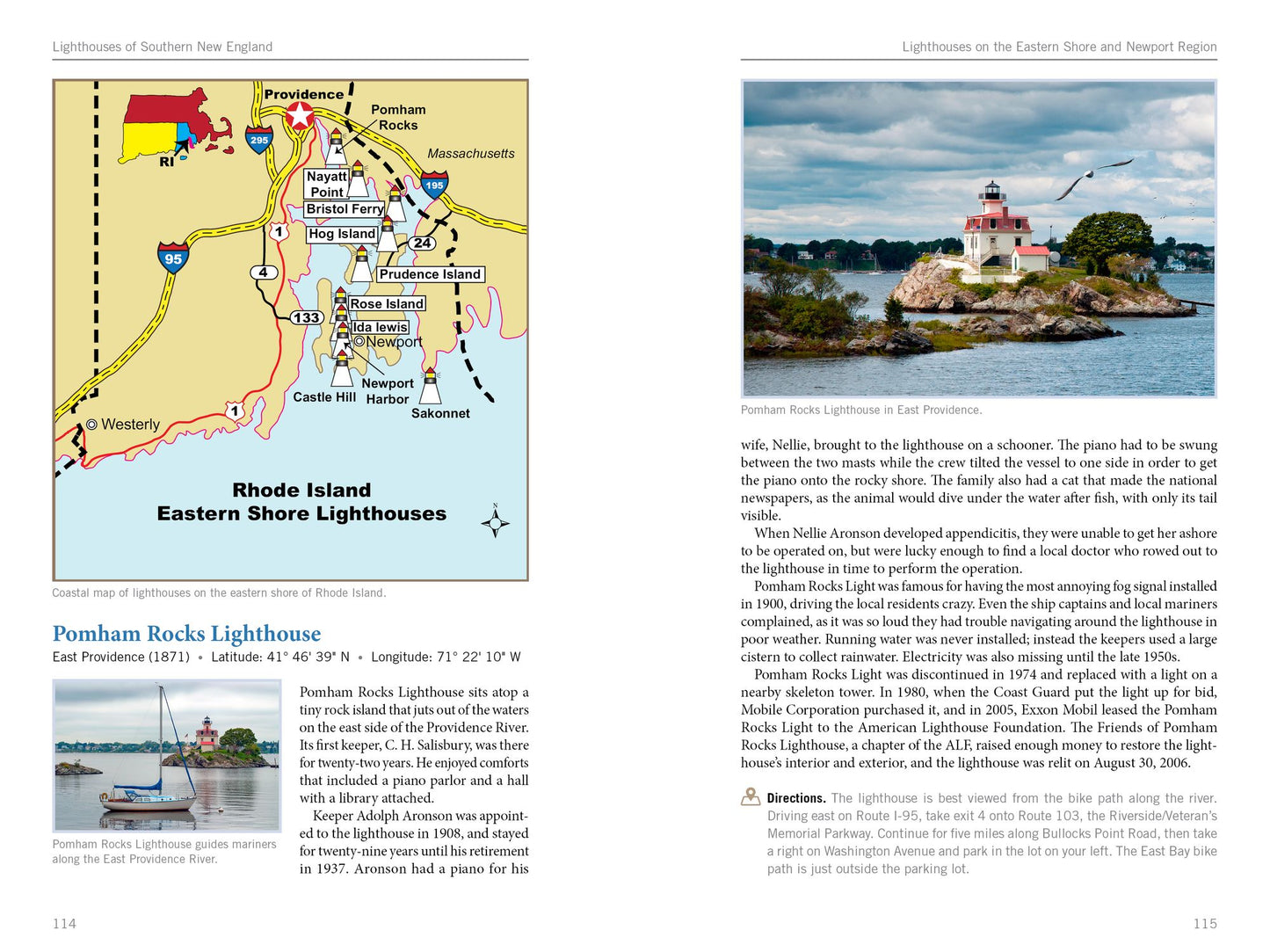 Lighthouses and Coastal Attractions of Southern New England: Connecticut, Rhode Island, and Massachusetts