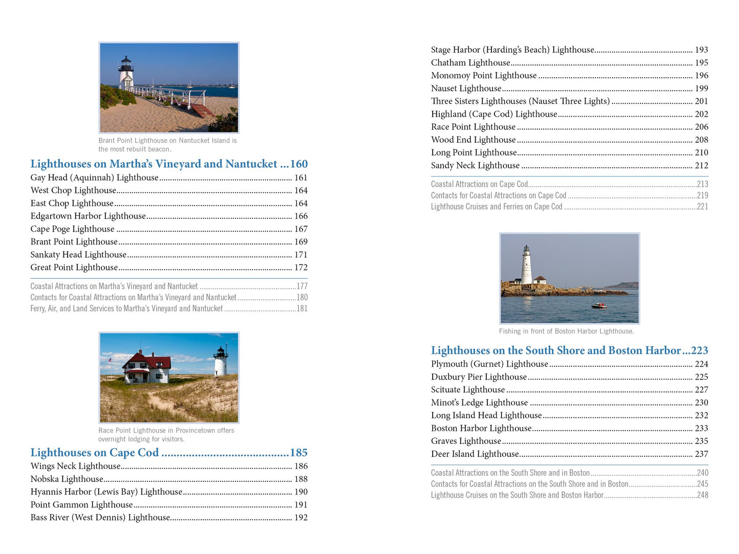 Lighthouses and Coastal Attractions of Southern New England: Connecticut, Rhode Island, and Massachusetts