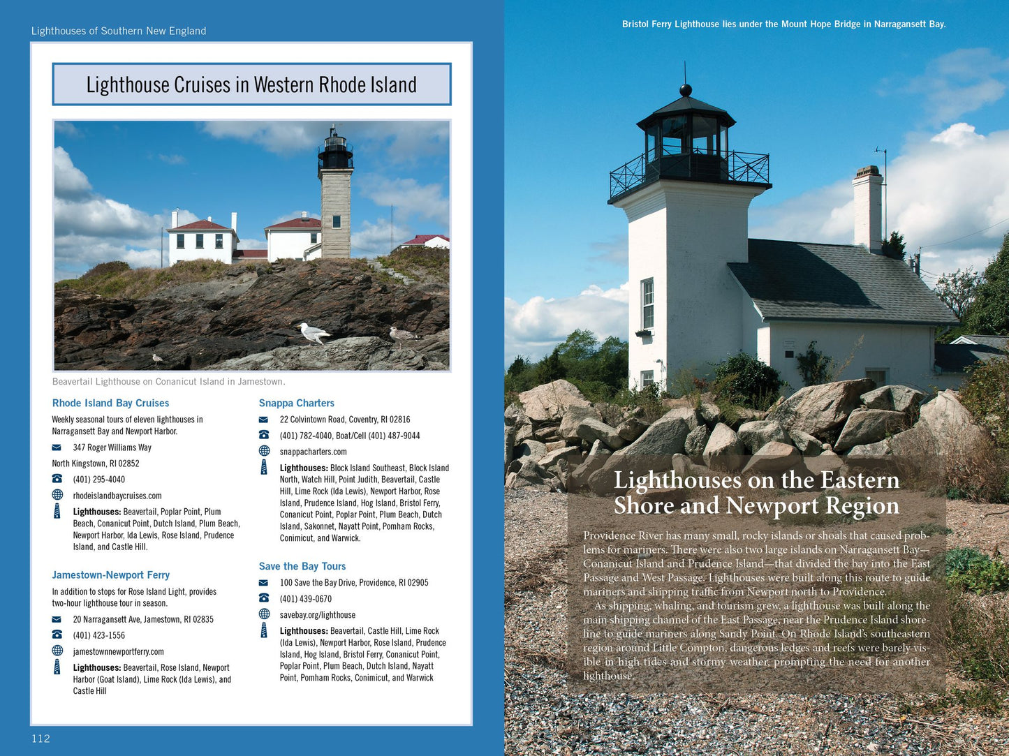 Lighthouses and Coastal Attractions of Southern New England: Connecticut, Rhode Island, and Massachusetts