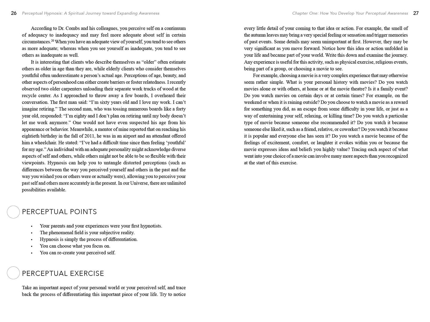 Perceptual Hypnosis: A Spiritual Journey Toward Expanding Awareness