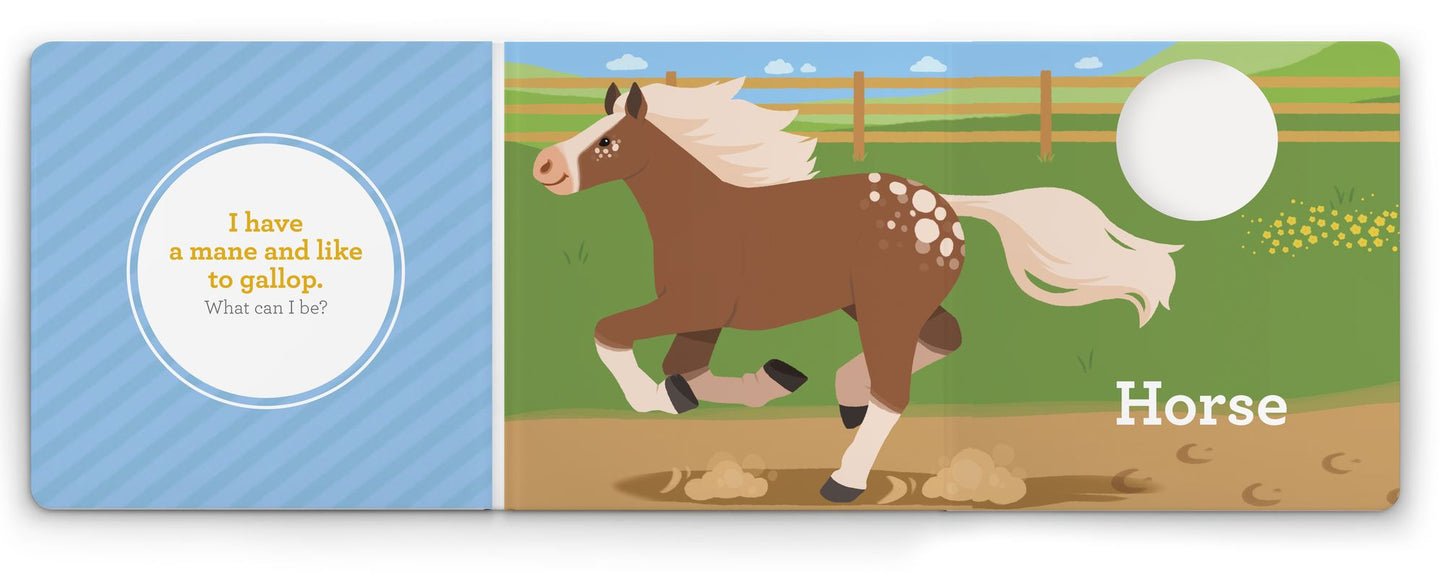 Think Farm Animals: A Lift-the-Flap Guessing Book