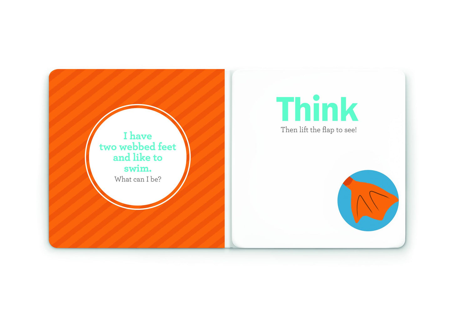 Think Farm Animals: A Lift-the-Flap Guessing Book