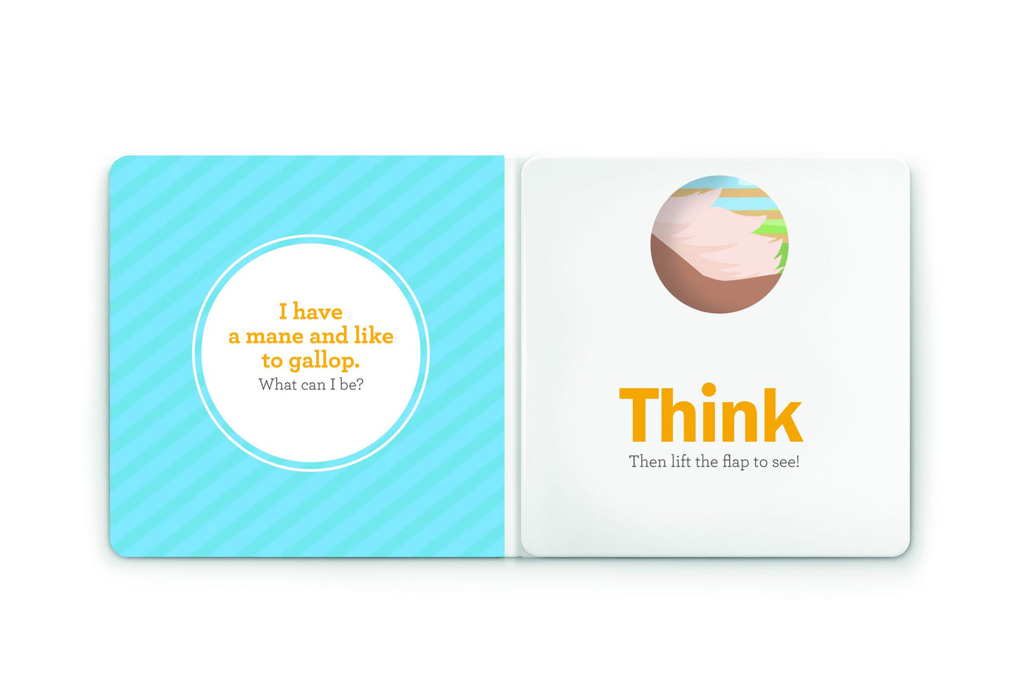 Think Farm Animals: A Lift-the-Flap Guessing Book