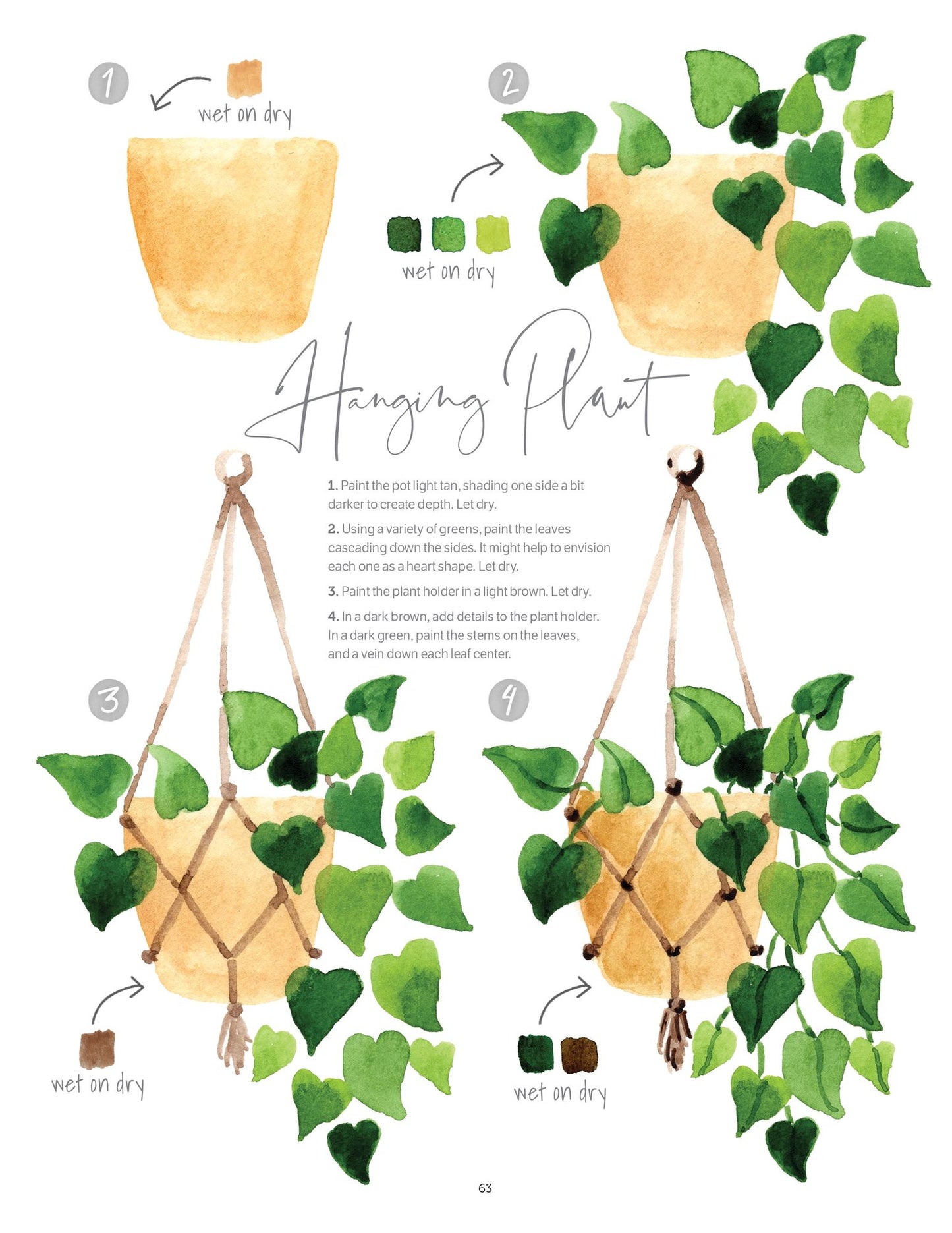 Watercolor the Easy Way: Step-by-Step Tutorials for 50 Beautiful Motifs Including Plants, Flowers, Animals & More