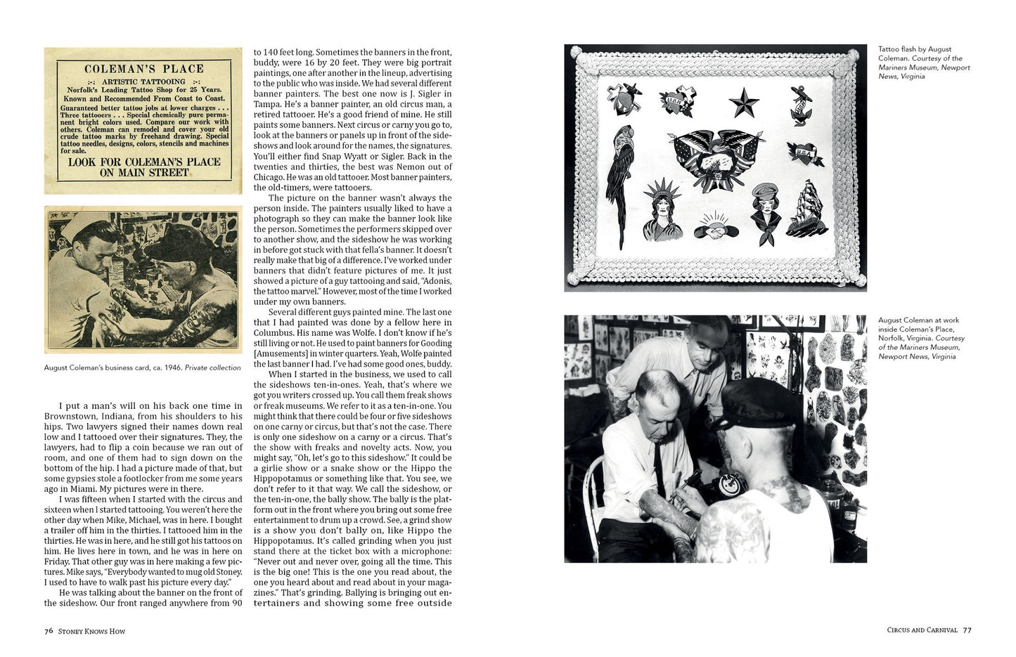 Stoney Knows How: Life as a Sideshow Tattoo Artist, 3rd Edition
