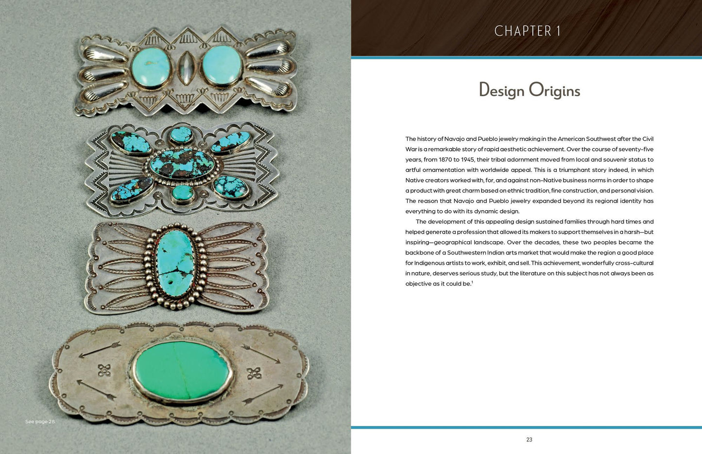 Navajo and Pueblo Jewelry Design: 1870-1945