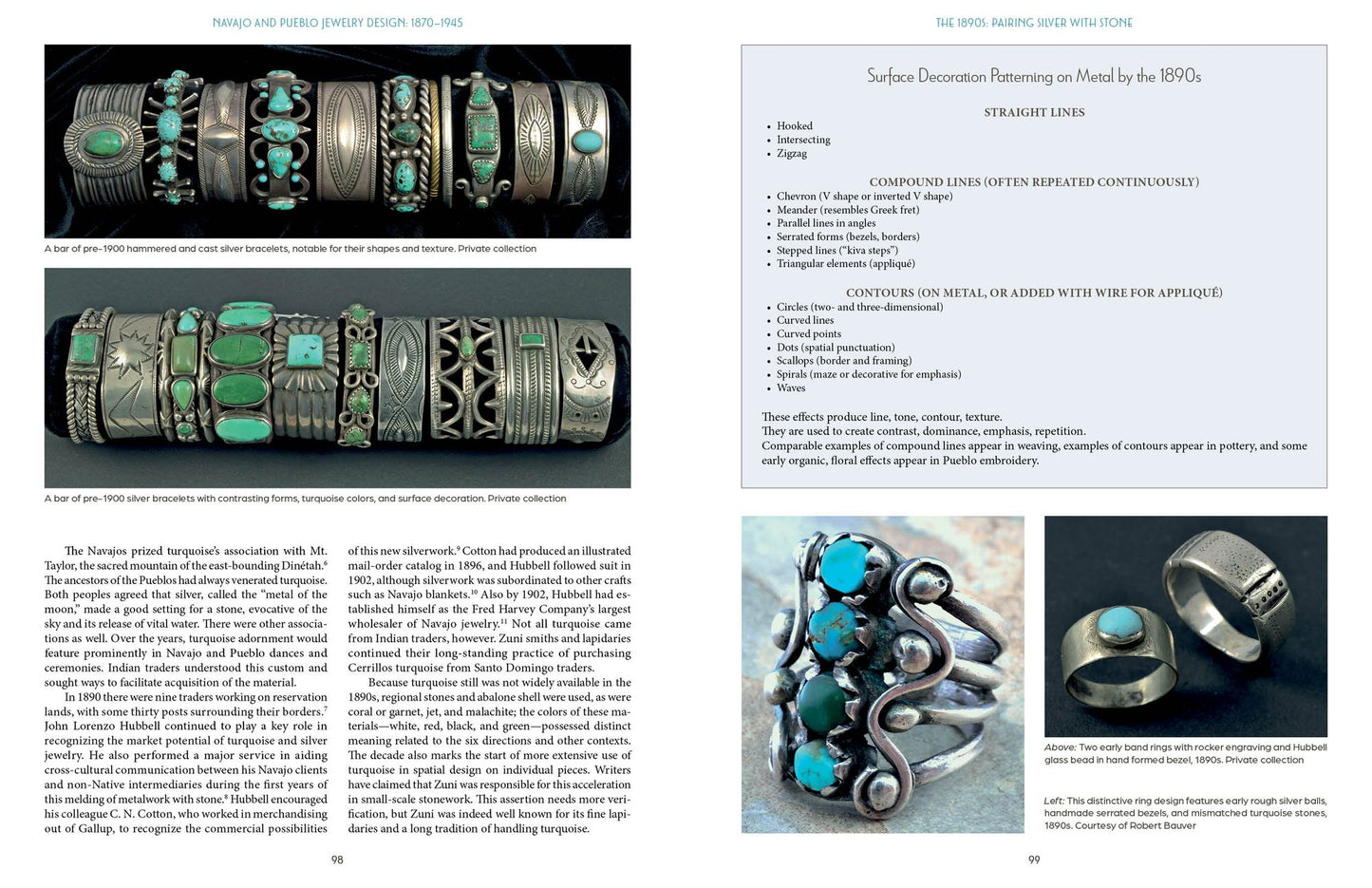 Navajo and Pueblo Jewelry Design: 1870-1945
