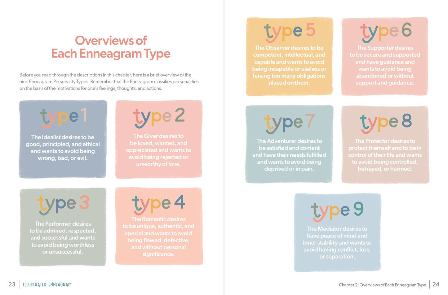Illustrated Enneagram: A Creative Guide to Understanding Yourself, Finding Joy & Being Awesomely Authentic