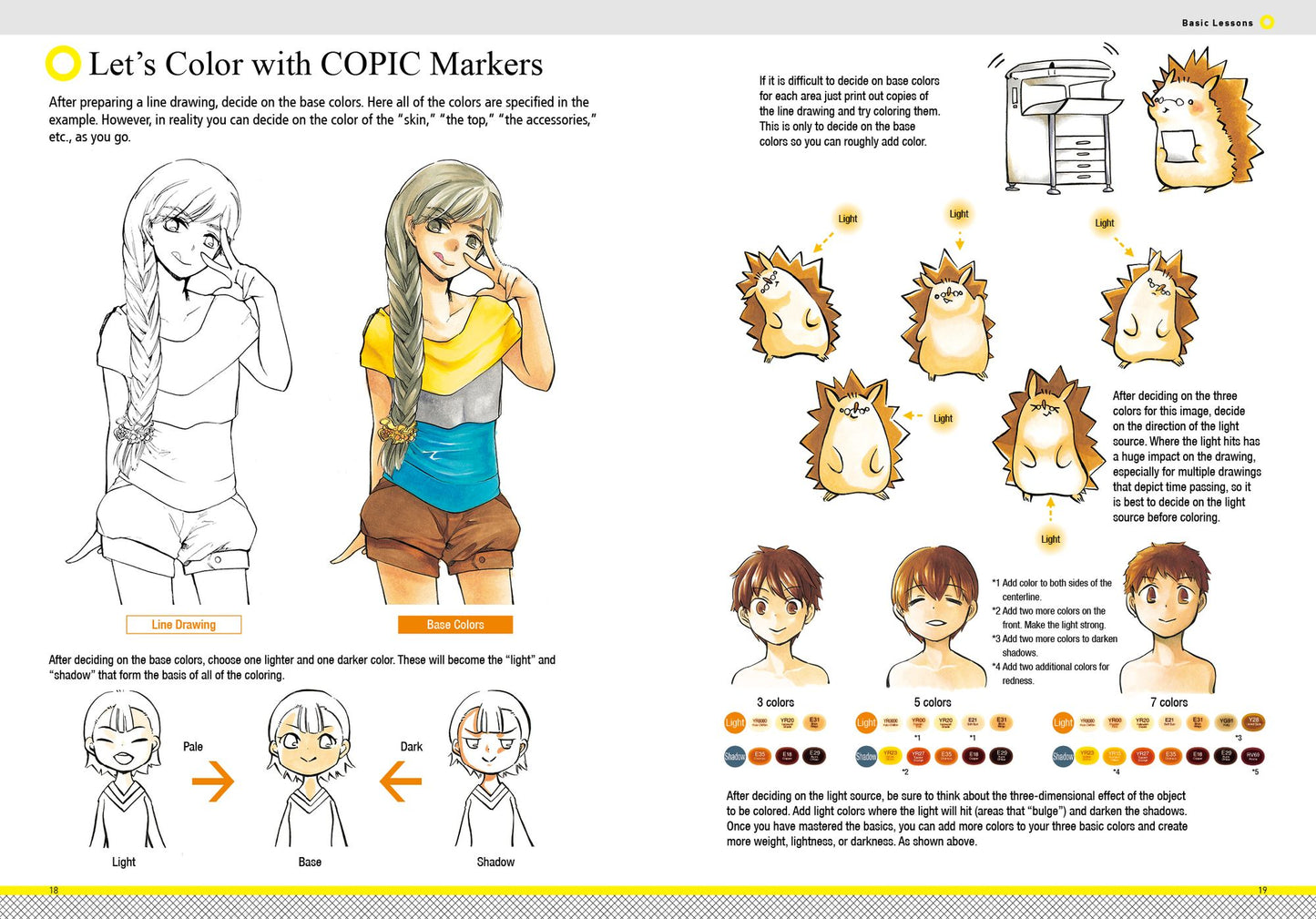 How to Render Attractive Characters with COPIC Markers