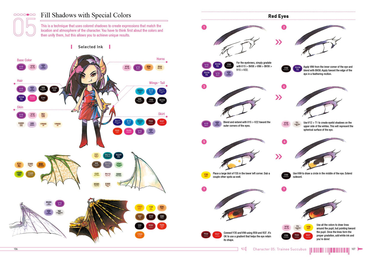 How to Render Attractive Characters with COPIC Markers