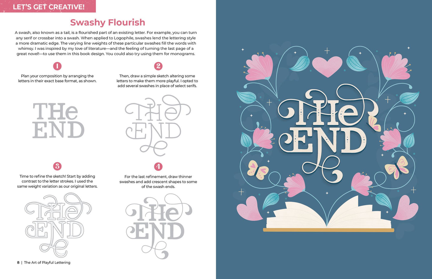The Art of Playful Lettering: A Super-Fun, Super-Creative, and Super-Joyful Guide to Uplifting Words and Phrases - Includes Bonus Drawing Lessons