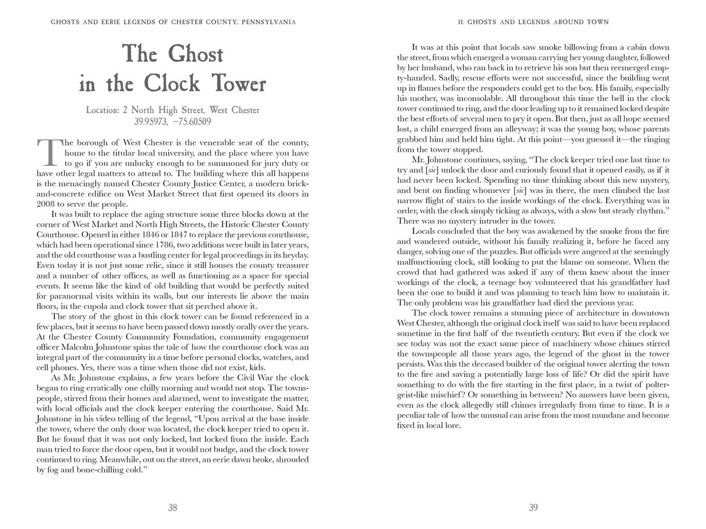 Ghosts and Eerie Legends of Chester County, Pennsylvania