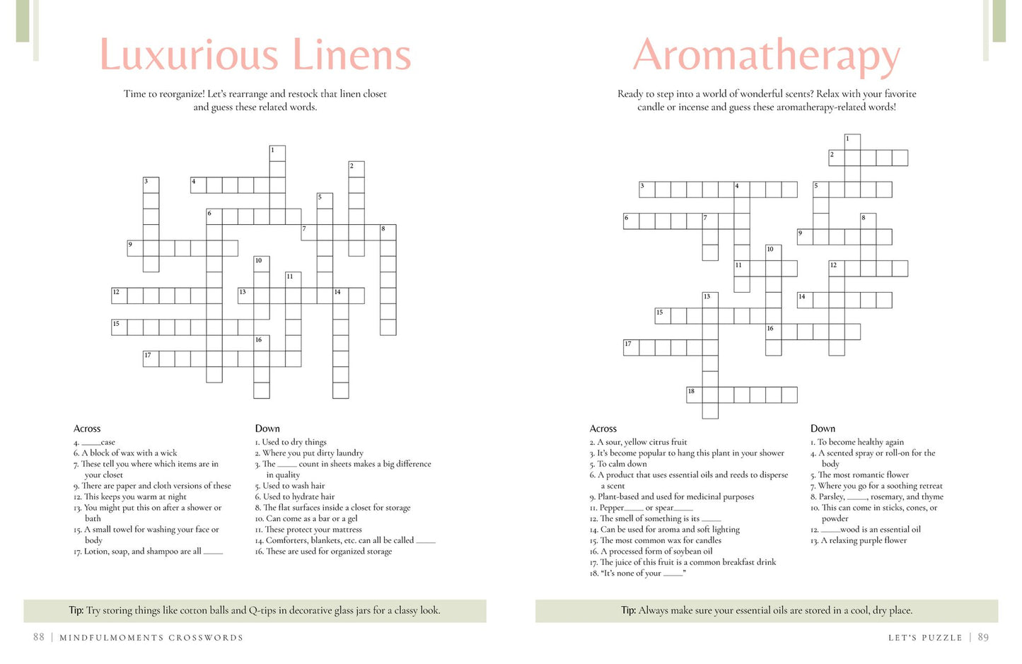 MindfulMoments Crosswords: A Calming Collection of Brain-Boosting Puzzles to Help You Relax & Unwind