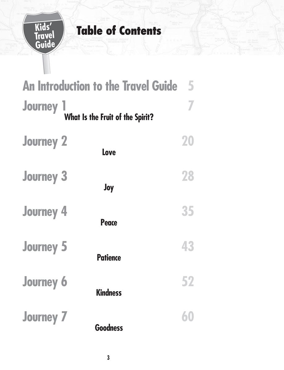 Kids' Travel Guide to the Fruit of the Spirit