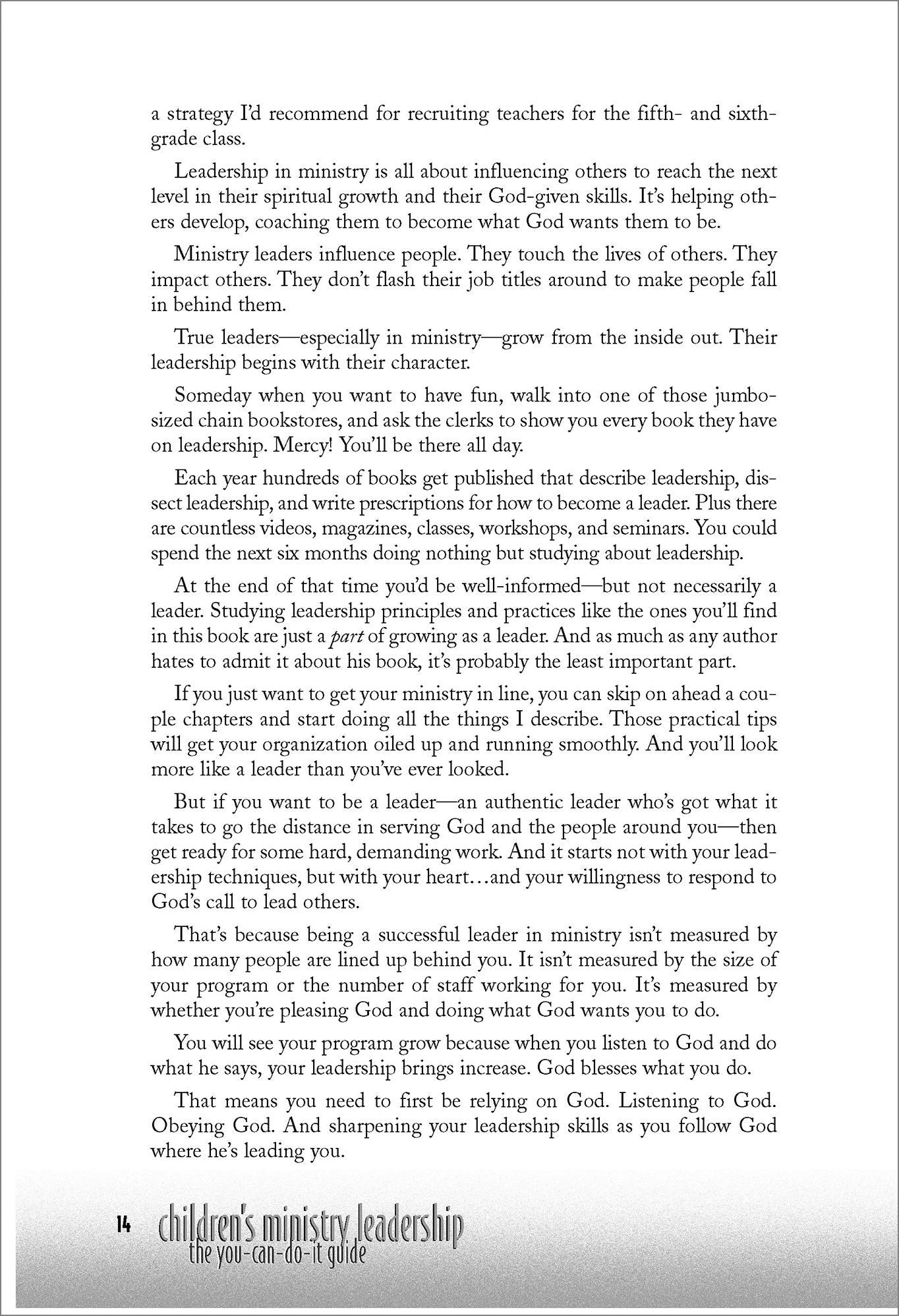Children's Ministry Leadership: The You-Can-Do-It Guide