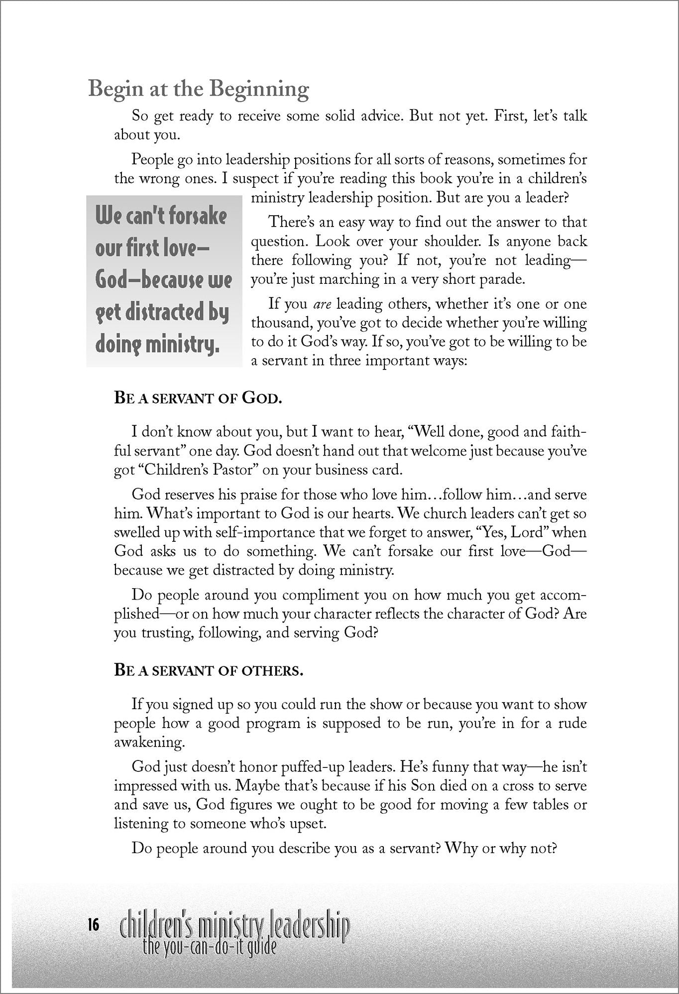 Children's Ministry Leadership: The You-Can-Do-It Guide