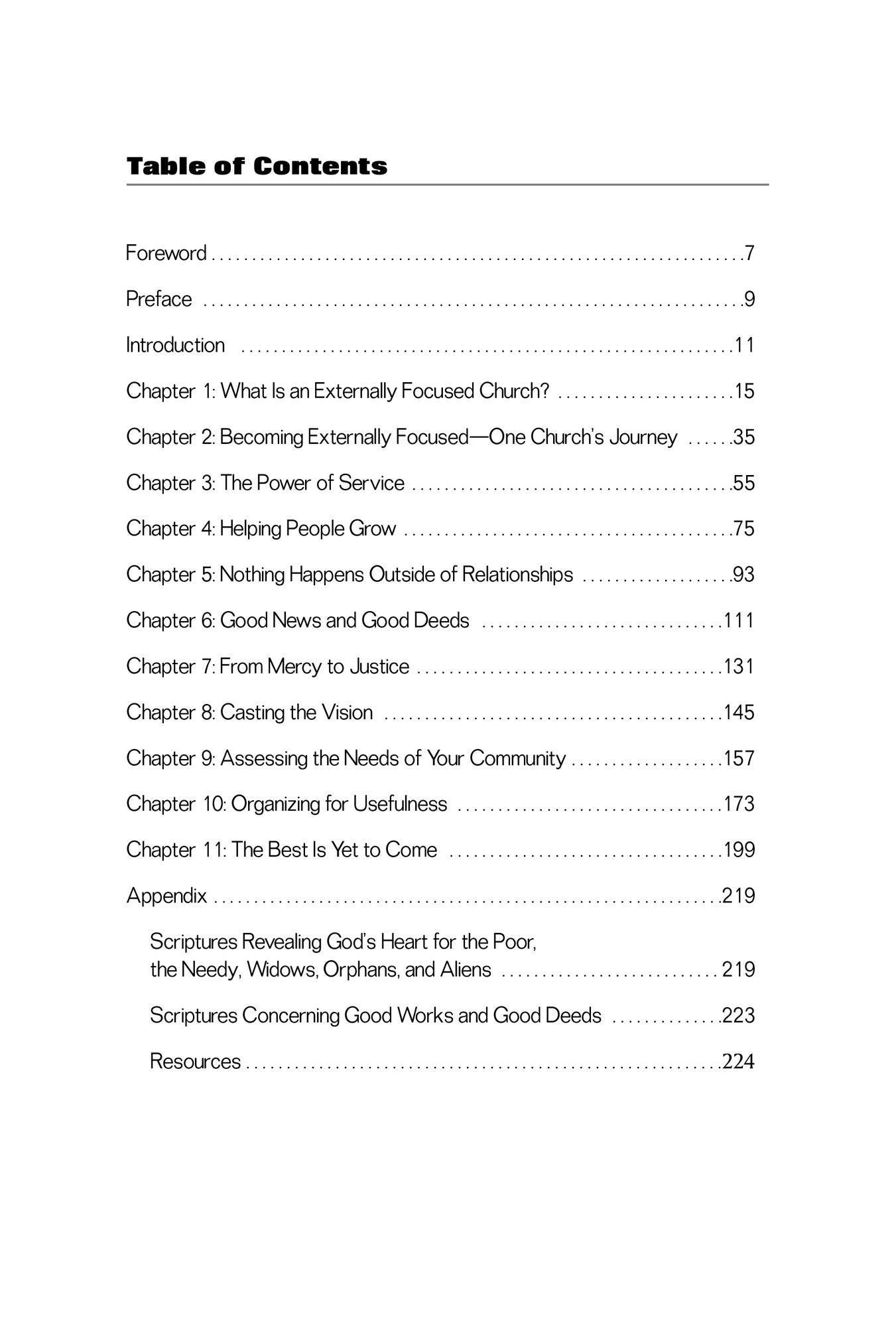 The Externally Focused Church