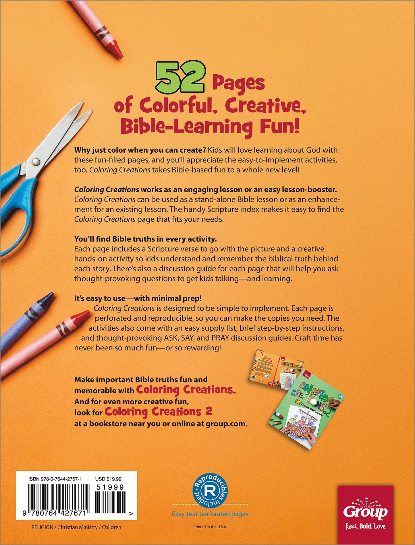 Coloring Creations: 52 Creative Bible Lessons