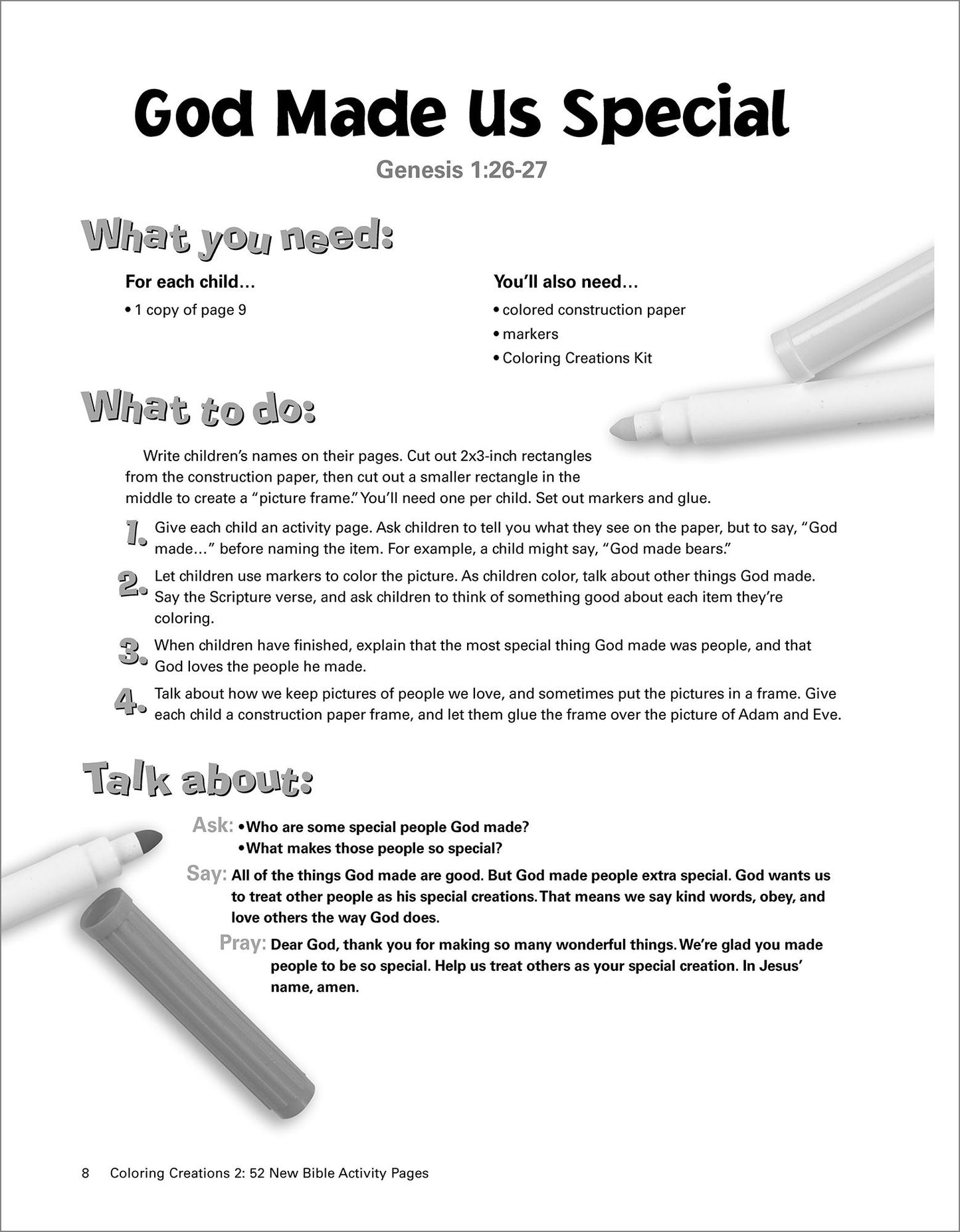 Coloring Creations 2: 52 Bible Activity Pages