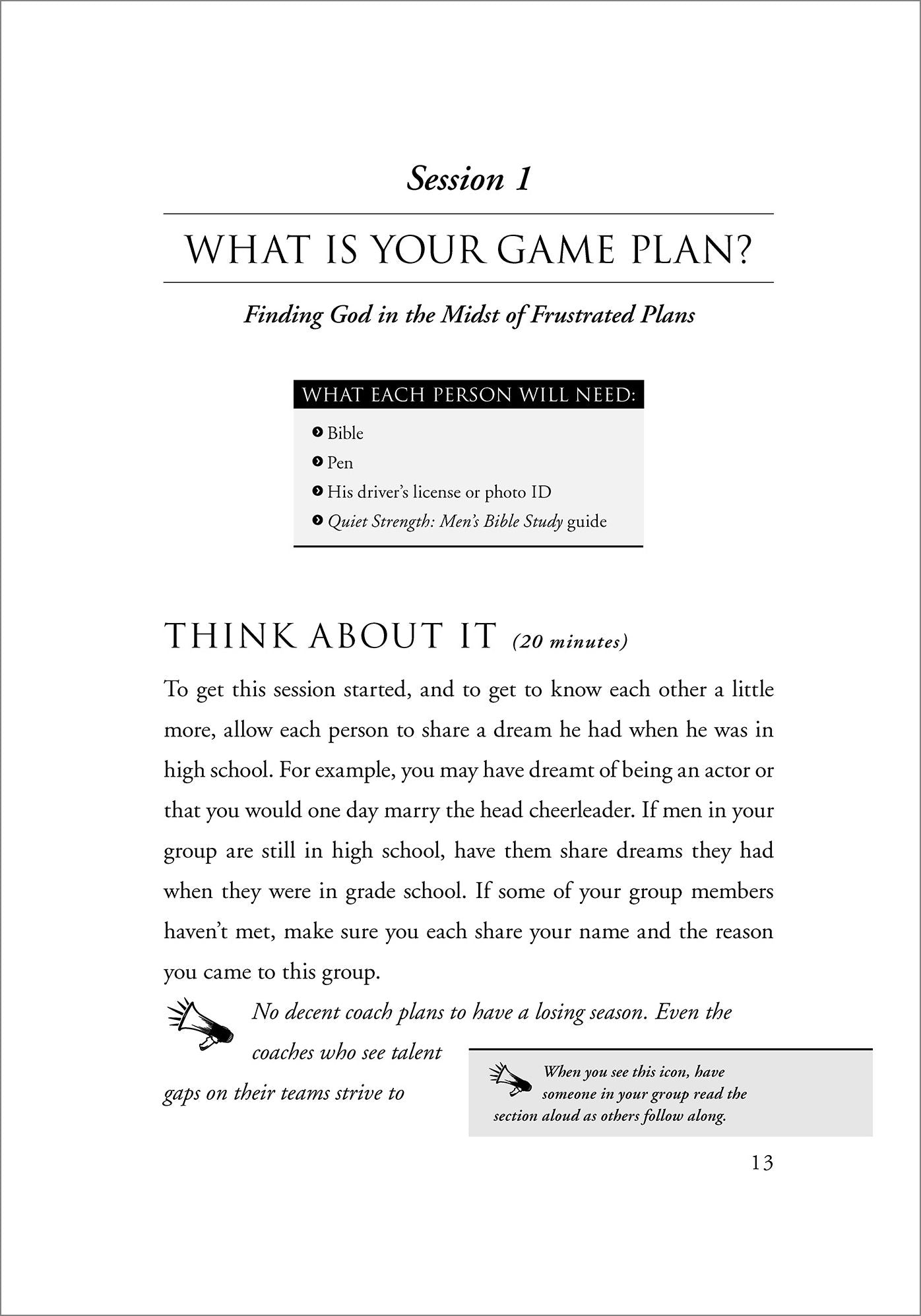 Quiet Strength: Men's Bible Study: Discovering God's Game Plan for a Winning Life