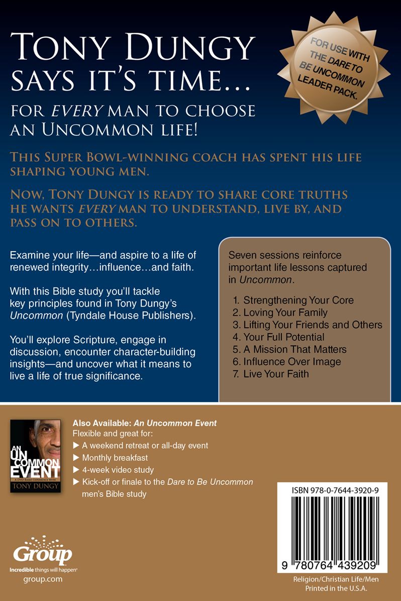 Dare to Be Uncommon Men's Bible Study