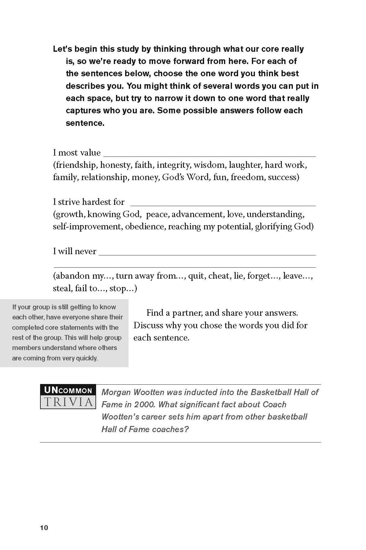Dare to Be Uncommon Men's Bible Study