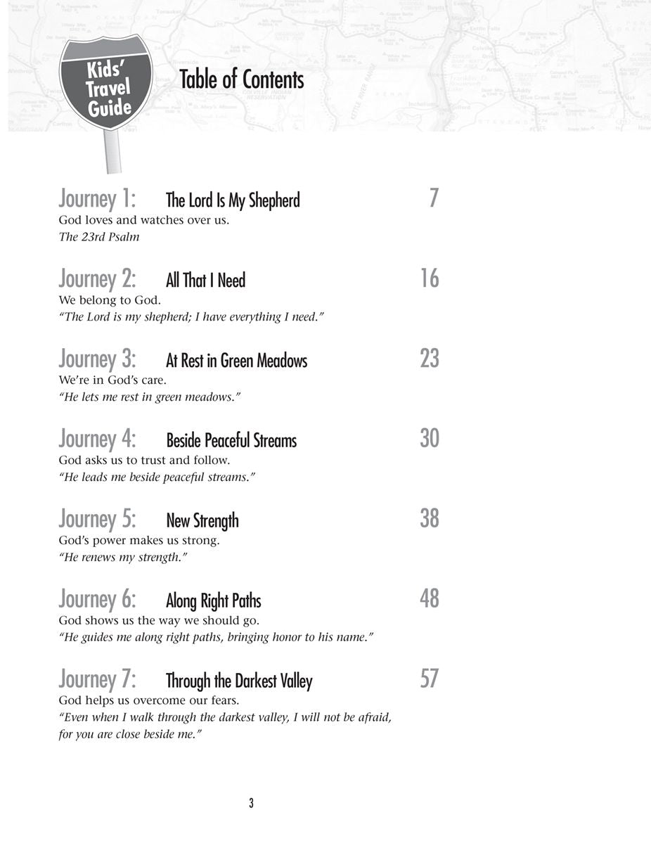 Kids' Travel Guide to the 23rd Psalm