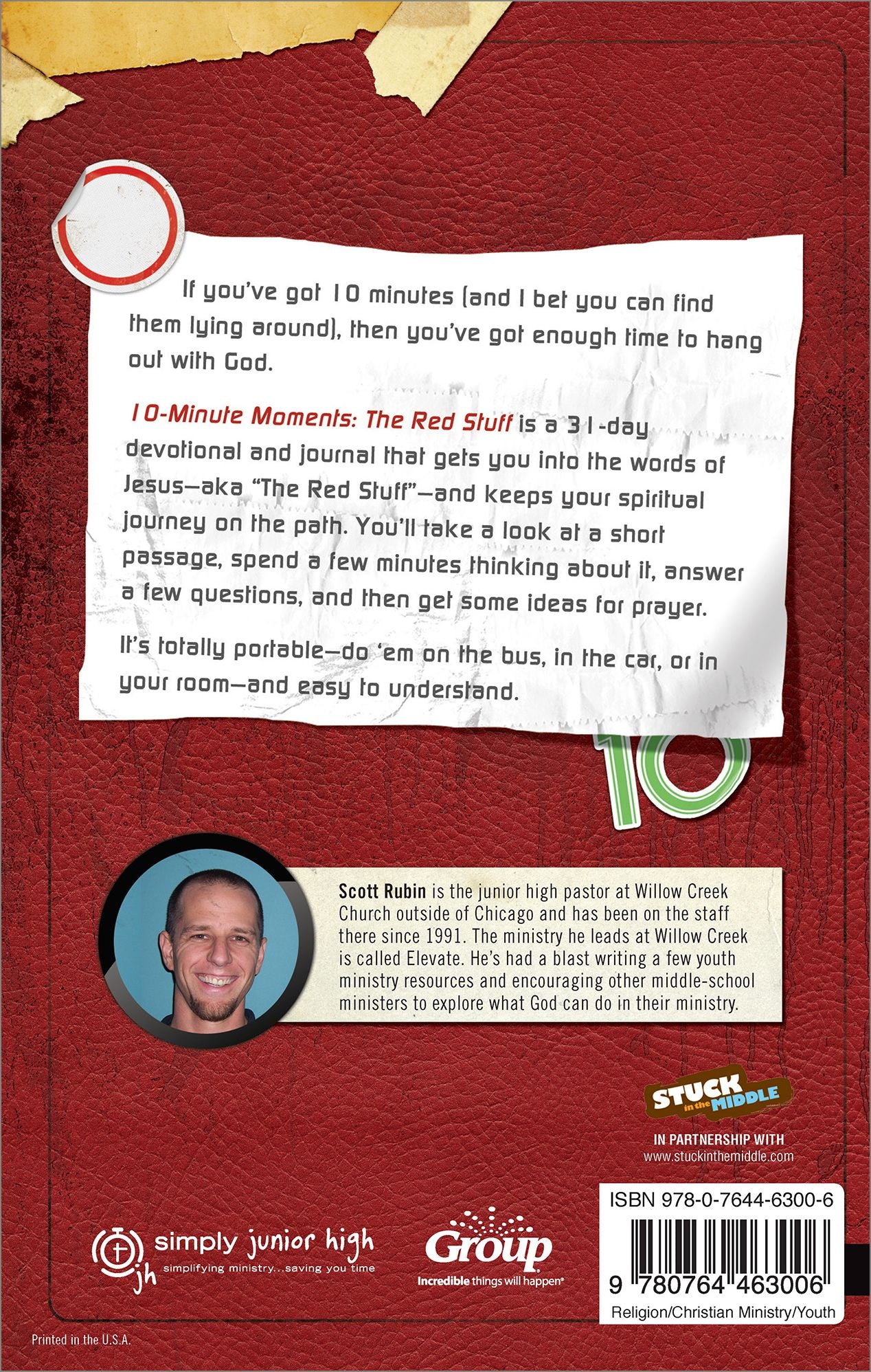 10-Minute Moments: The Red Stuff: Exploring the Words of Jesus Ten Minutes at a Time