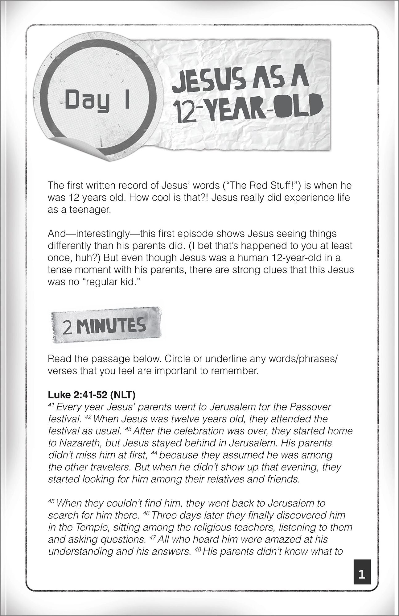 10-Minute Moments: The Red Stuff: Exploring the Words of Jesus Ten Minutes at a Time