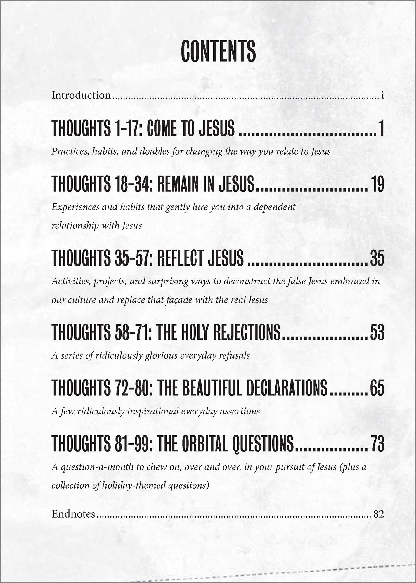 99 Thoughts on Jesus-Centered Living