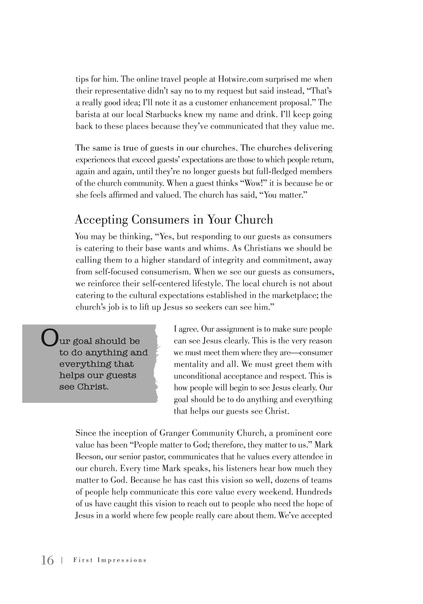 First Impressions (Revised): Creating Wow Experiences in Your Church