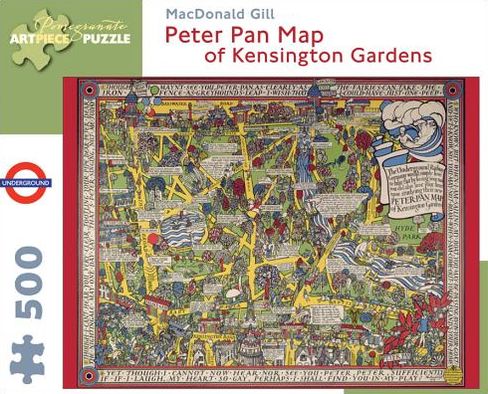 Peter Pan Map of Kensington Gardens 500-Piece Jigsaw Puzzle