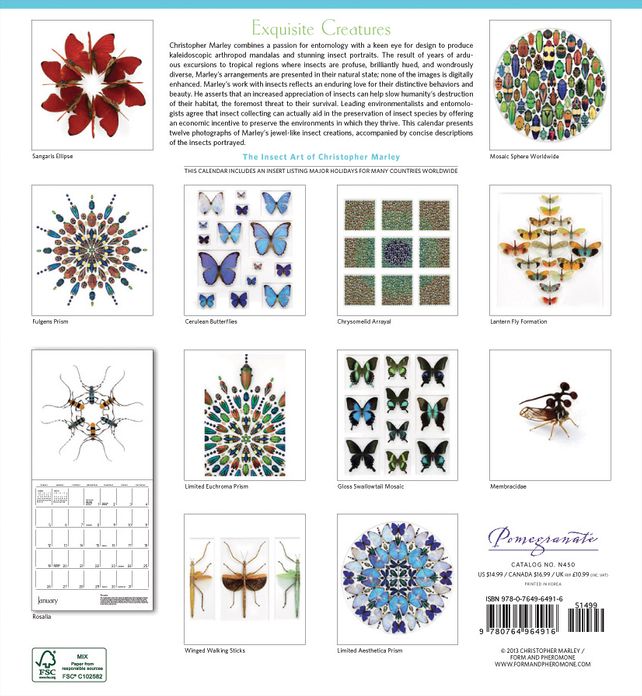 2014 Marley/Exquisite Creatures Wall Calendar