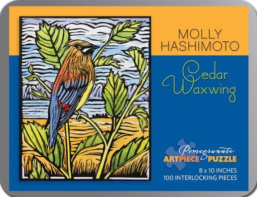 Cedar Waxwing: Molly Hashimoto 100-Piece Jigsaw Puzzle