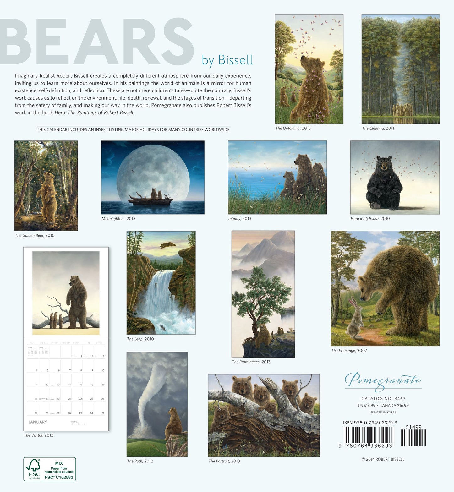 Bears 2015 Calendar
