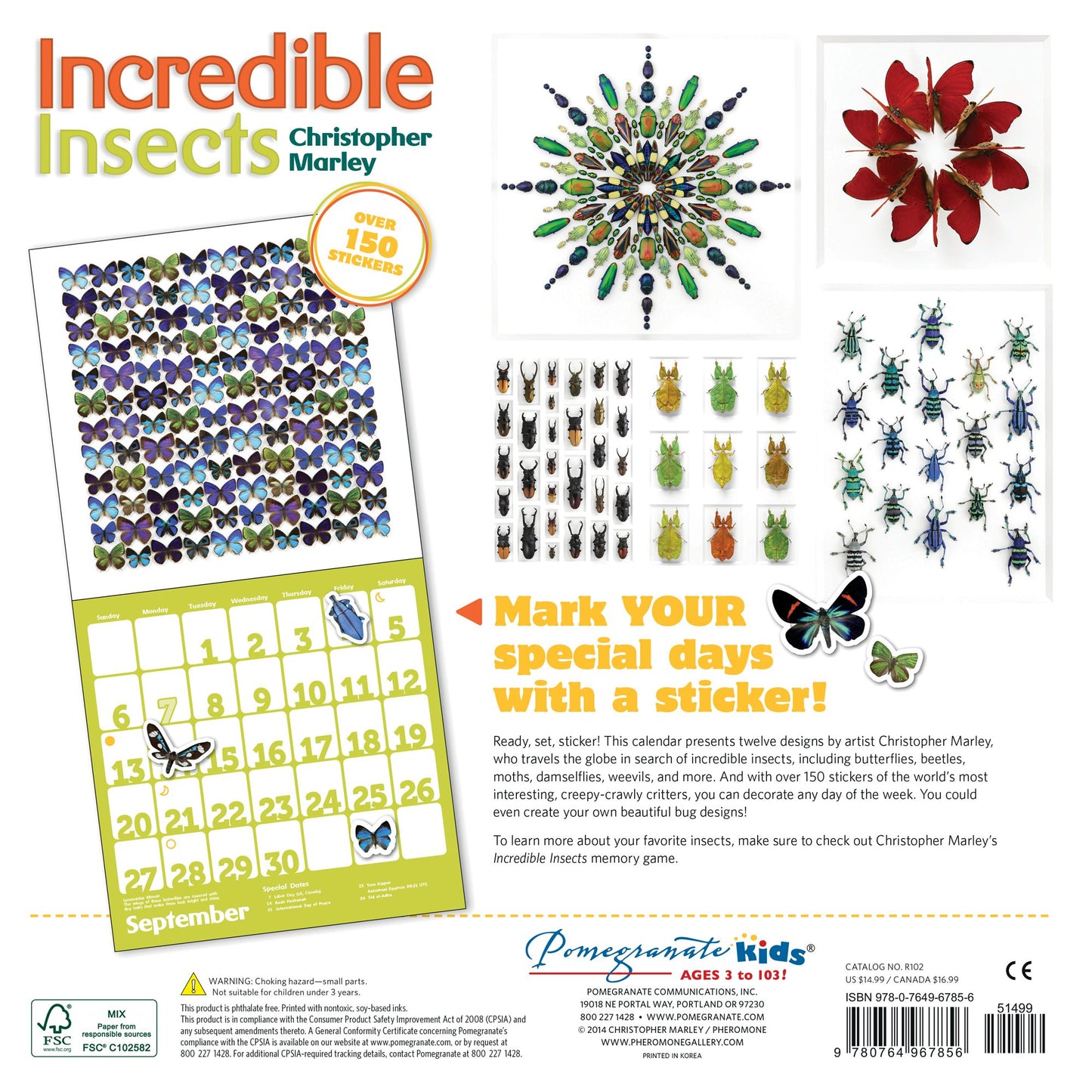 Incredible Insects 2015 Calendar