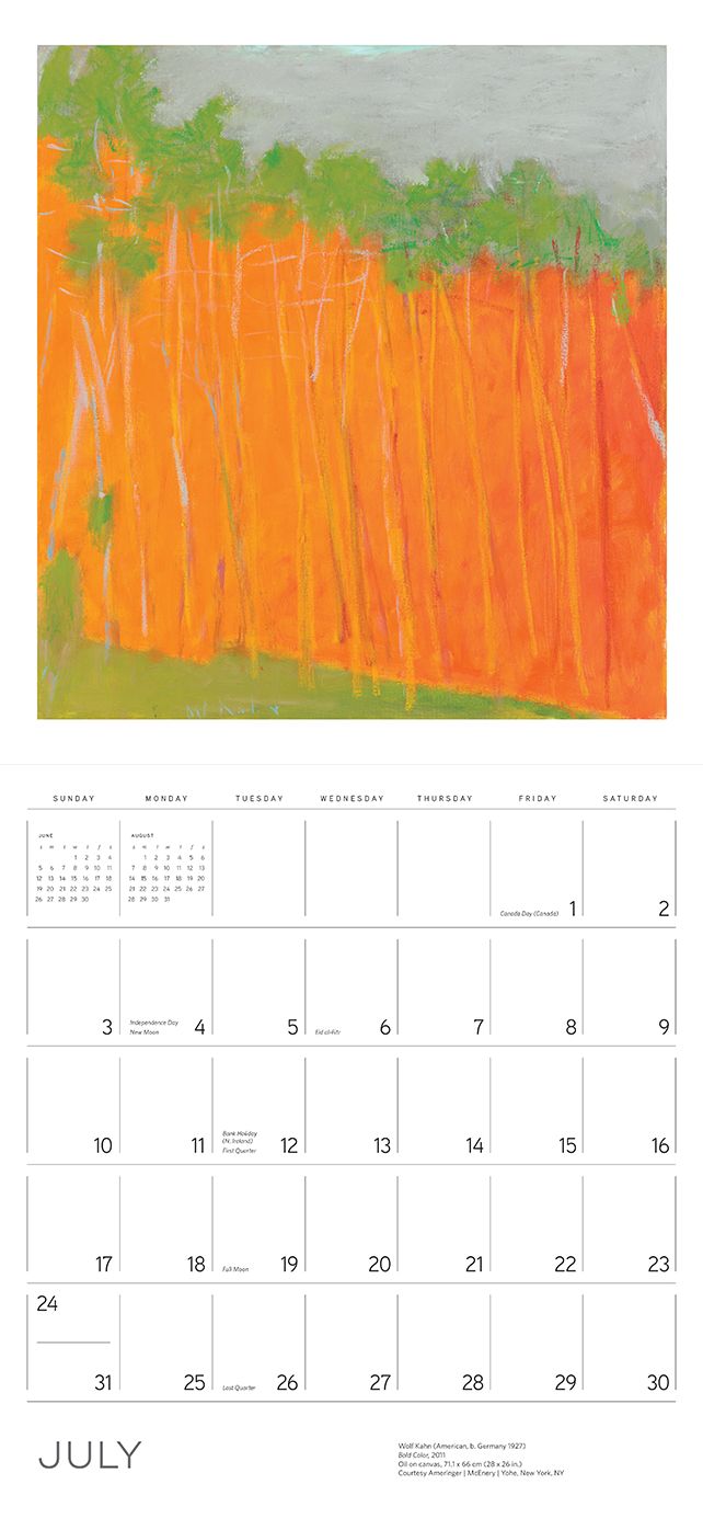 2016 Wolf Kahn Wall Calendar